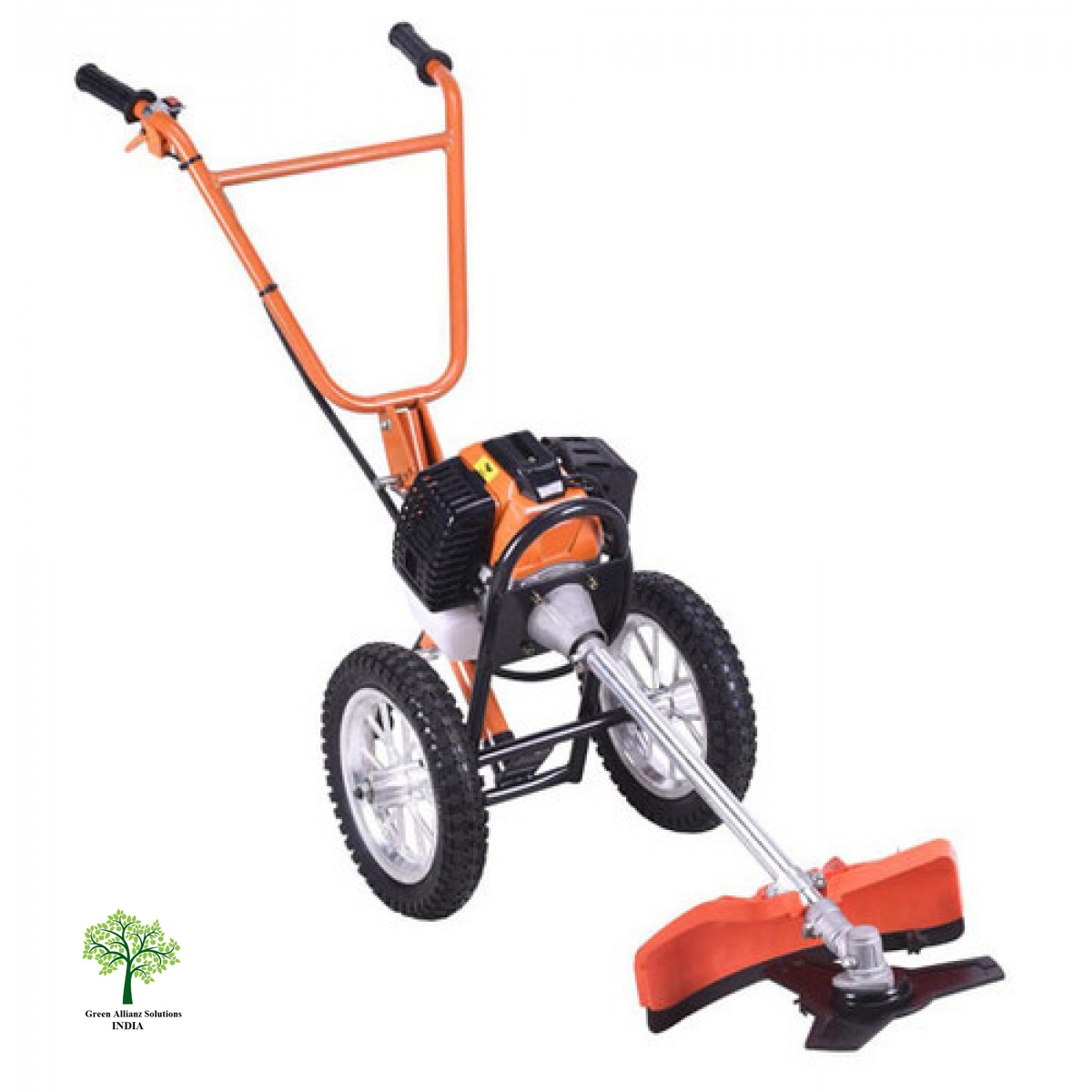 Wheeled Brush Cutter 52cc 2 Stroke Petrol Engine